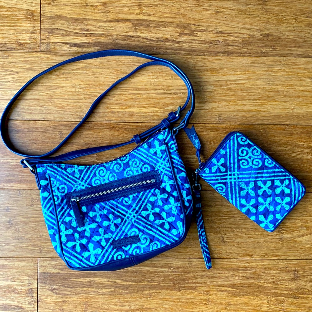 Vera Bradley Crossbody Purse + Clutch Wallet